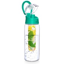 Butelka na wodę z wkładem na owoce zielona 650 ml