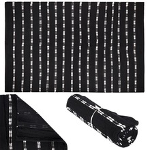 Dywan prostokątny bawełniany dywanik czarno-biały recykling 180x120 cm