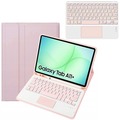Etui z klawiaturą Bluetooth do Samsung Galaxy Tab A11+ Plus, różowe - ochronne z podstawką