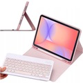 Etui z klawiaturą do Galaxy Tab S10 Lite 10.9 SM-X406 SM-X400 2025 ochronne różowe