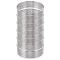 Forma do tartaletek stalowa rant perforowany 7 cm 6 szt.