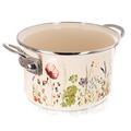 Garnek emaliowany kremowy MAKI 20 cm, 3 l