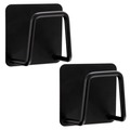 Haczyk wieszak samoprzylepny czarny BLACK 4,8x4,8 cm 2 szt.
