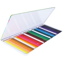 Kredki ołówkowe kolorowe w metalowym pudełku 50 kolorów