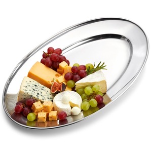 Półmisek stalowy owalny 34x21,5 cm