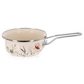 Rondel emaliowany kremowy MAKI 16 cm, 950 ml
