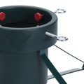Stojak choinkowy zielony metalowy podstawka pod choinkę na drzewko 18 cm