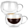 Szklanki termiczne z podwójną ścianką do kawy i herbaty 280 ml 2 szt.