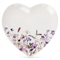 Talerz deserowy porcelanowy serce LOUKA 17,5x17 cm
