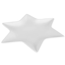 Talerz porcelanowy gwiazda biała / taca patera 27 cm