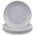 Talerze deserowe plastikowe szare SANDY 20,5 cm 6 szt.