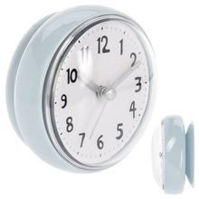 Zegar ścienny łazienkowy z przyssawką wodoodporny na przyssawki mały niebieski 7,5 cm