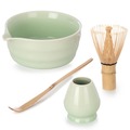 Zestaw do matchy ceramiczny bambusowy 4 el.